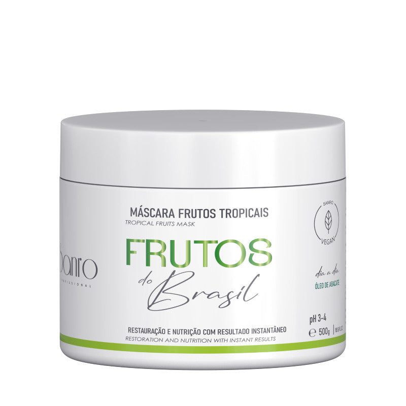 Máscara de Abacate Frutos Tropicais 500ml 🥑 | Nutrição e Hidratação Capilar – Frutos do Brasil